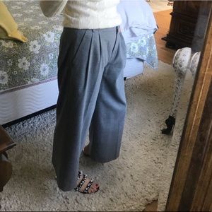 J. Crew wool and polyester lined cropped pant